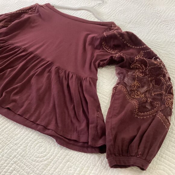 Free People Penny peplum embroidered top size XS - Picture 14 of 16